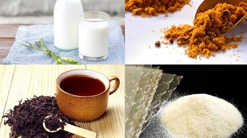 Cách pha trà sữa caramel cần những nguyên liệu gì?