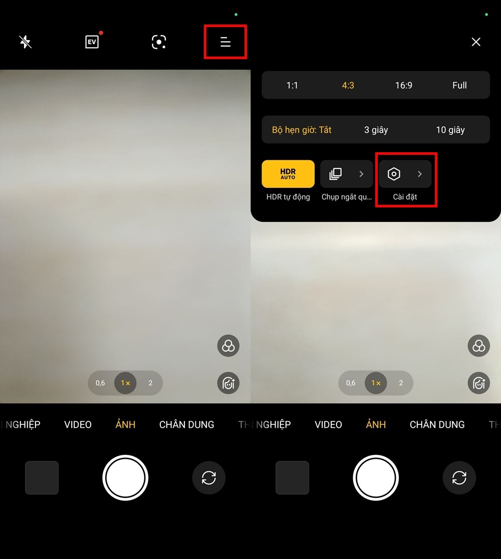 Cách tắt âm chụp ảnh trên OPPO 1