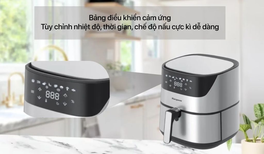 Top nồi chiên không dầu 2000W giúp chiên nướng nhanh chóng, hạn chế dầu mỡ thừa 3