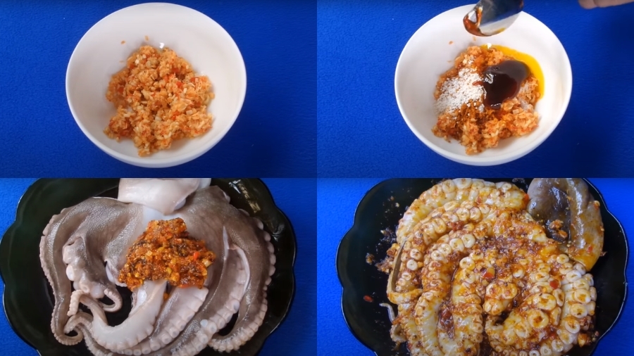 Cách làm bạch tuộc nướng sa tế (công thức đầy đủ) 2