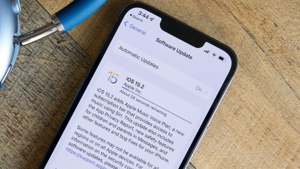 Cập nhật phiên bản iOS bị lỗi