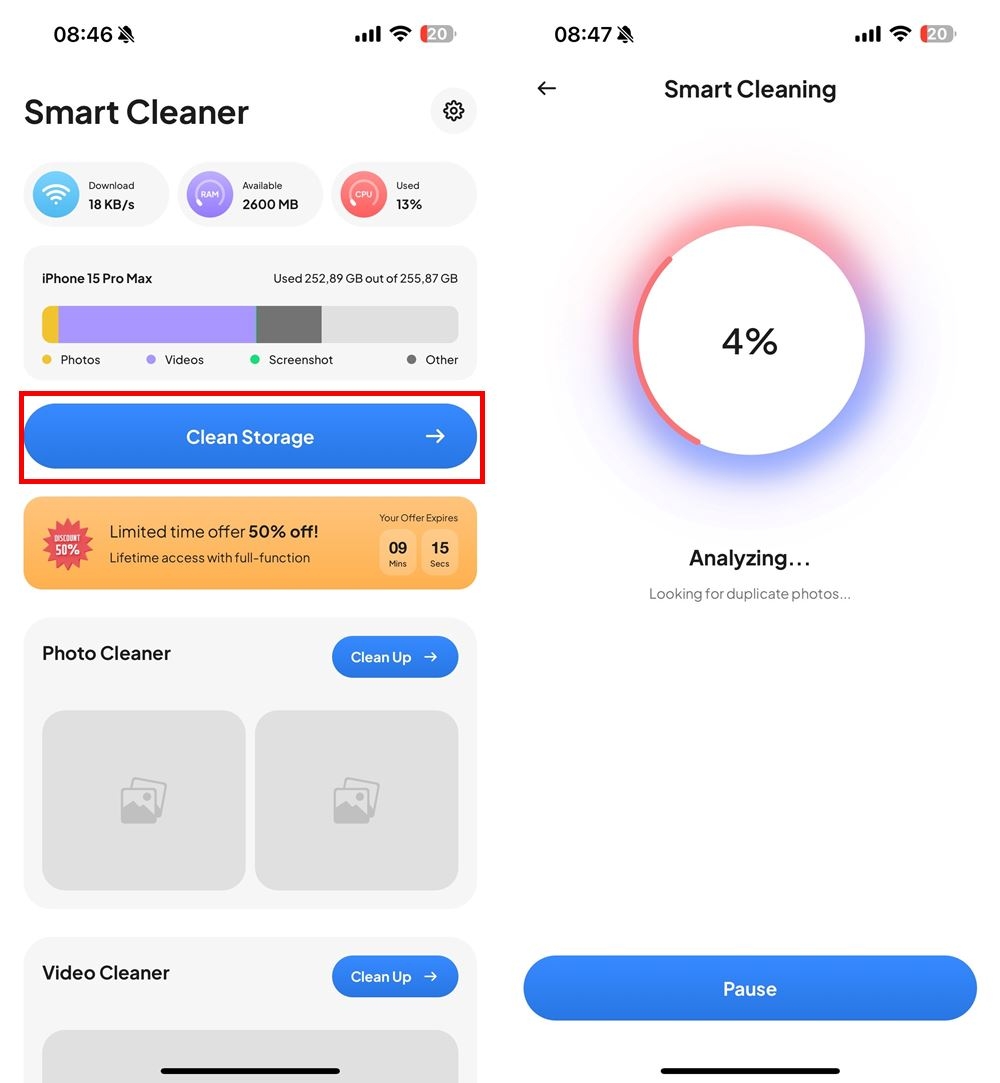Cách dọn dẹp rác trên iPhone bằng Junk File Cleaner 3