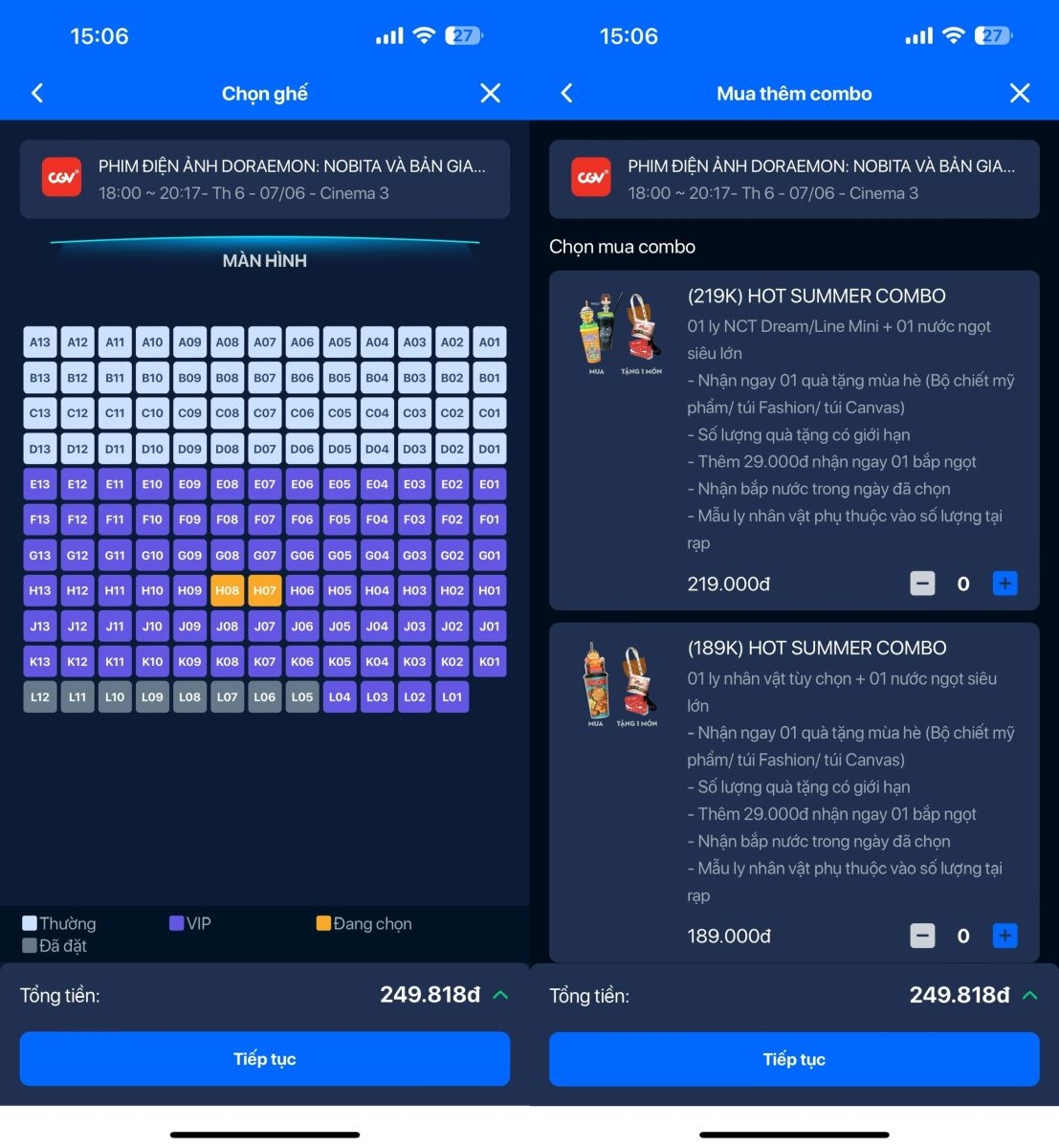 Cách mua vé xem phim trên Zalopay 3
