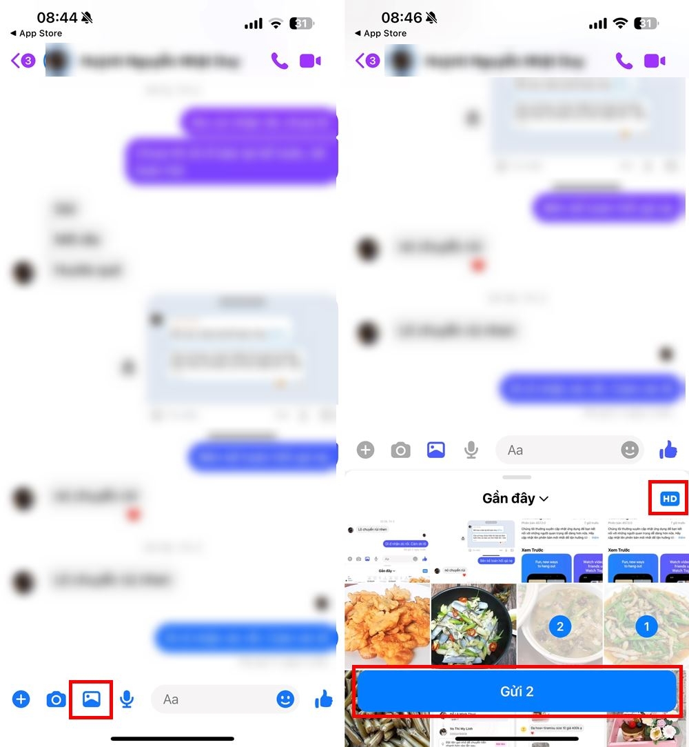 Cách gửi ảnh HD trên Messenger 2