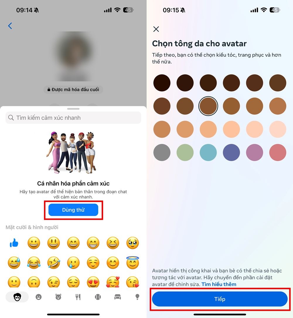 Cách sử dụng avatar làm biểu tượng cảm xúc nhanh trên Messenger 2