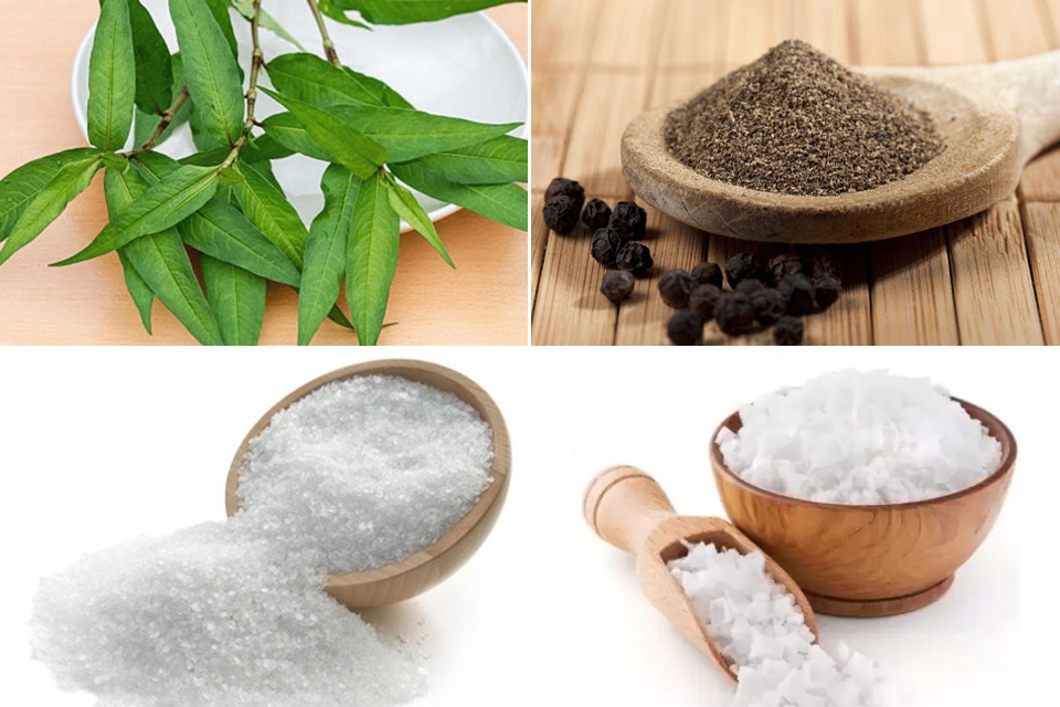 Nguyên liệu cần chuẩn bị cho cách làm muối rau răm.