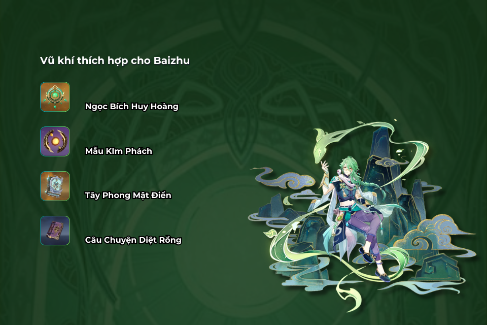 Vũ khí thích hợp cho Baizhu