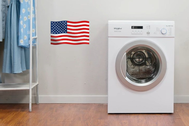 máy sấy quần áo Whirlpool của nước nào 1