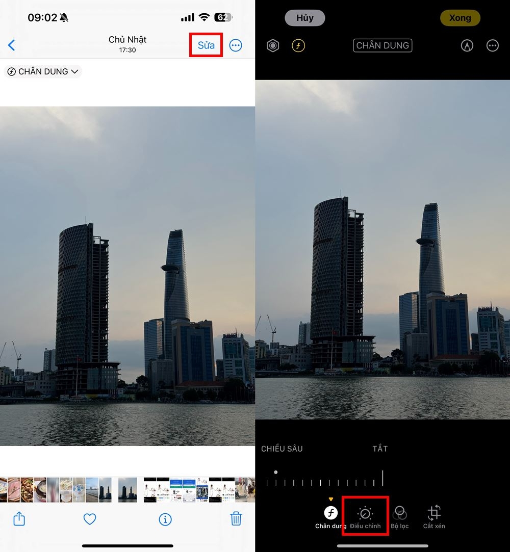 Cách chỉnh ảnh thiếu sáng trên iPhone 1