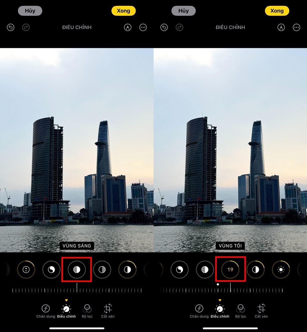 Cách chỉnh ảnh thiếu sáng trên iPhone 4
