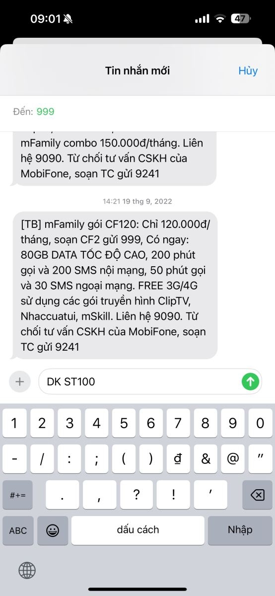 Cách đăng ký gói cước ST100 của Mobifone thoải lướt web 2