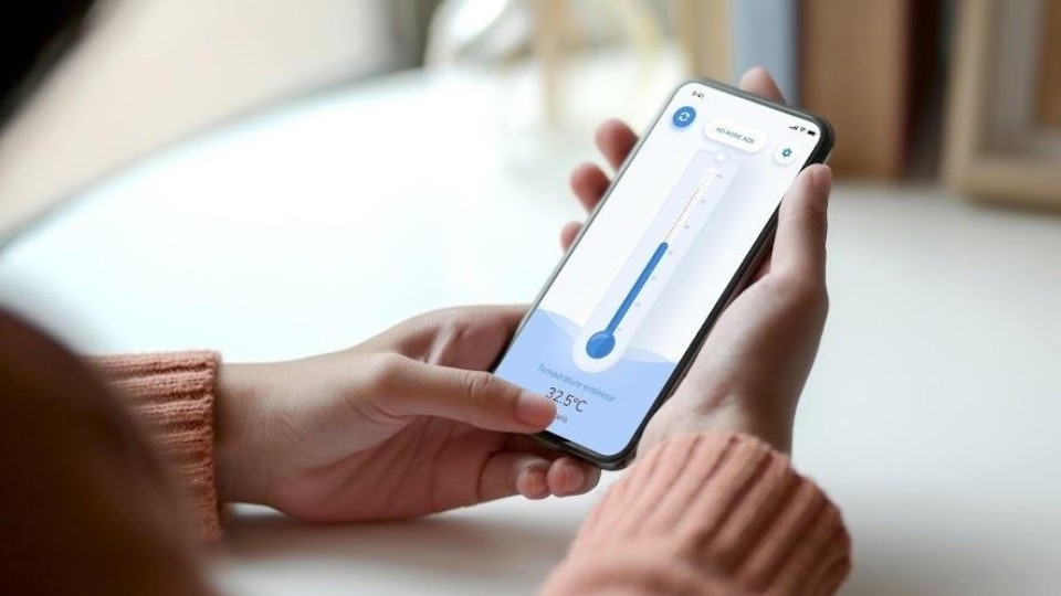 Đo nhiệt độ không khí bằng các ứng dụng trên điện thoại