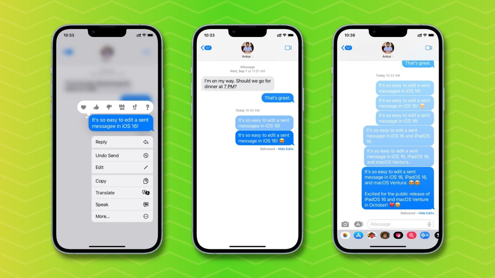 Cách xem lại lịch sử chỉnh sửa tin nhắn trên iPhone 1