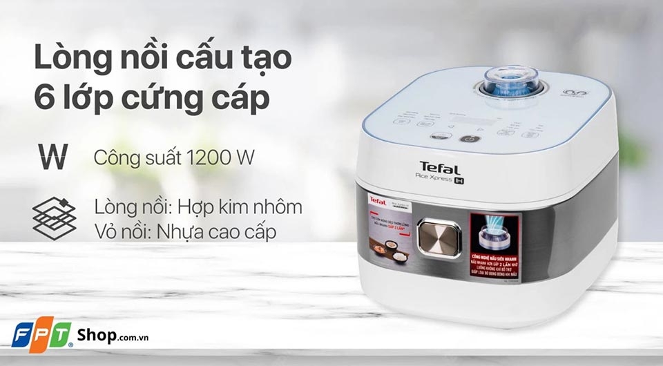 Nồi cơm điện cao tần Tefal 1.5 lít RK762168