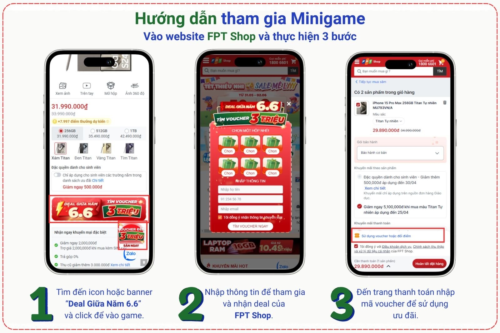 Bùng nổ “6/6 Deal Giữa Năm”: Tung ngàn voucher đến 3 triệu đồng 1