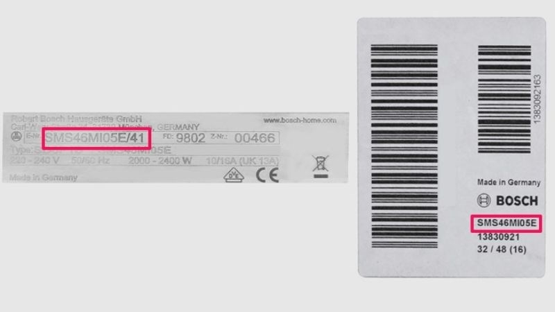 ý nghĩa các ký hiệu trên máy rửa bát Bosch 2