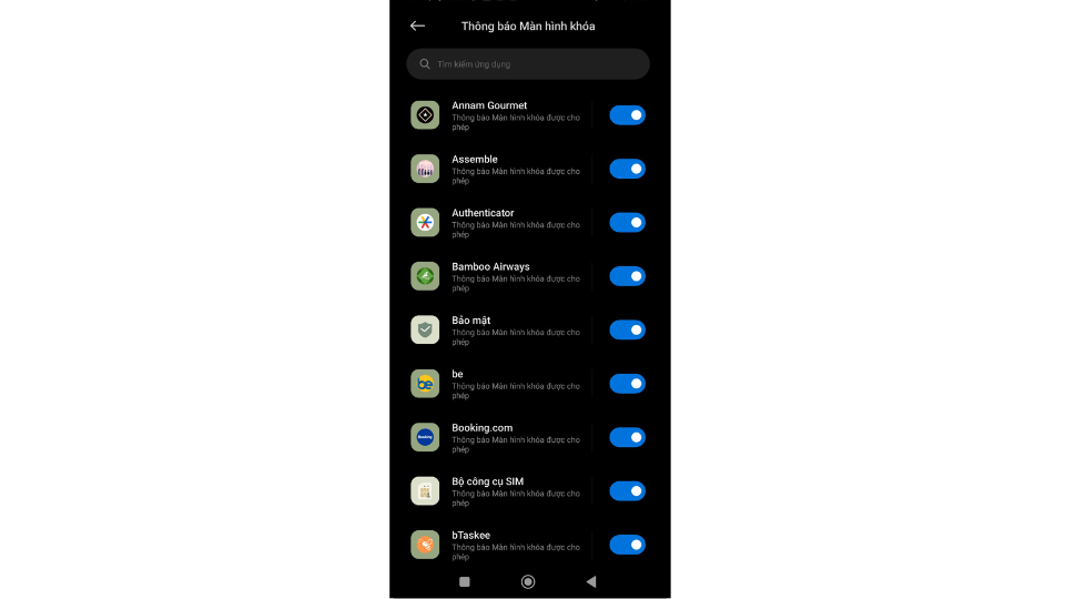 Ẩn cụ thể thông báo trên Màn hình khóa Xiaomi - Cách 1