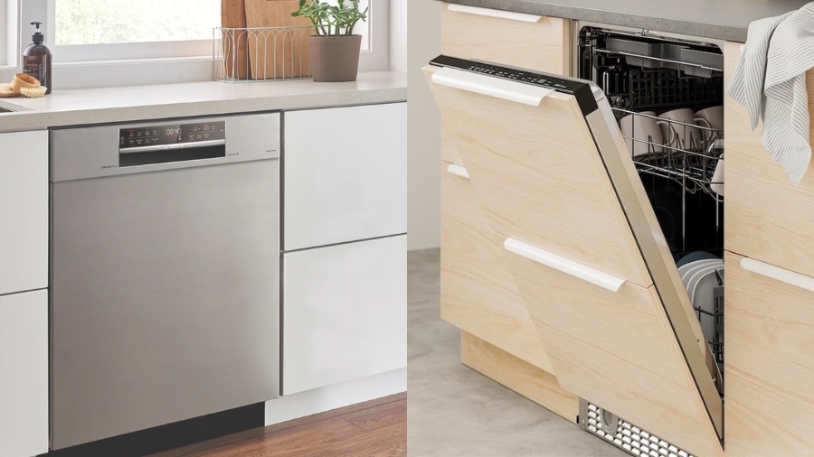 Phân biệt máy rửa bát âm tủ