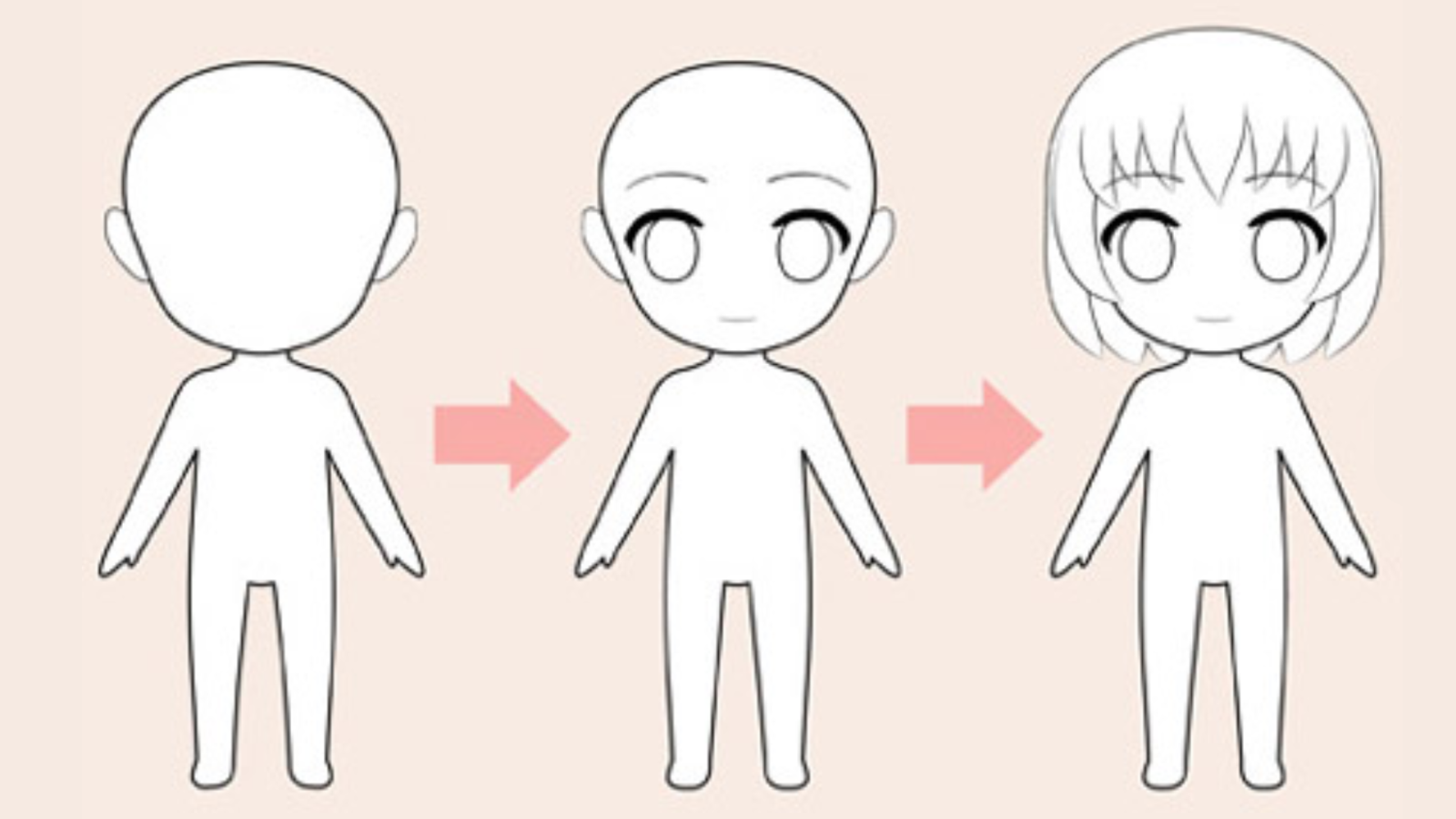 hình chibi cute dễ vẽ 2
