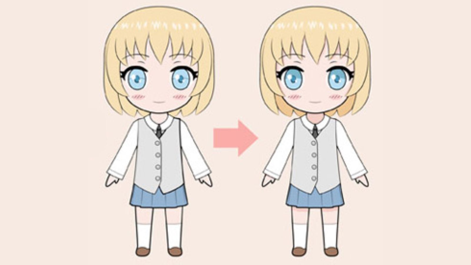 hình chibi cute dễ vẽ 3