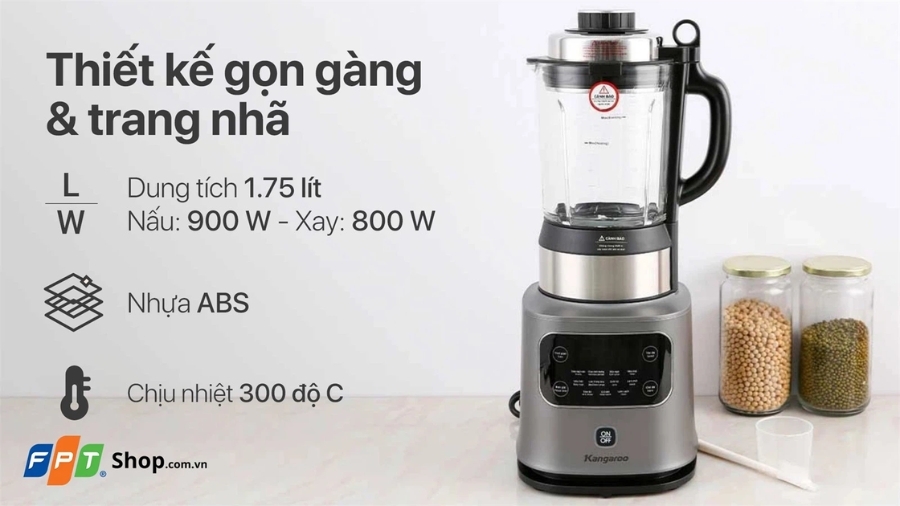 Máy làm sữa hạt đa năng Kangaroo KG175HB1