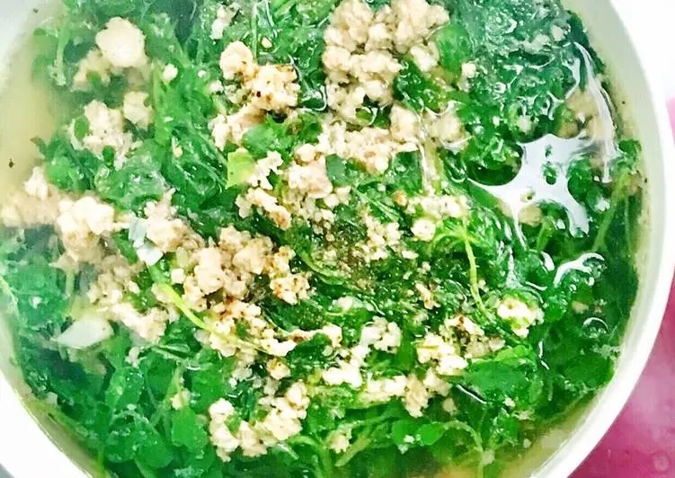 Rau cải xoong nấu món gì 2