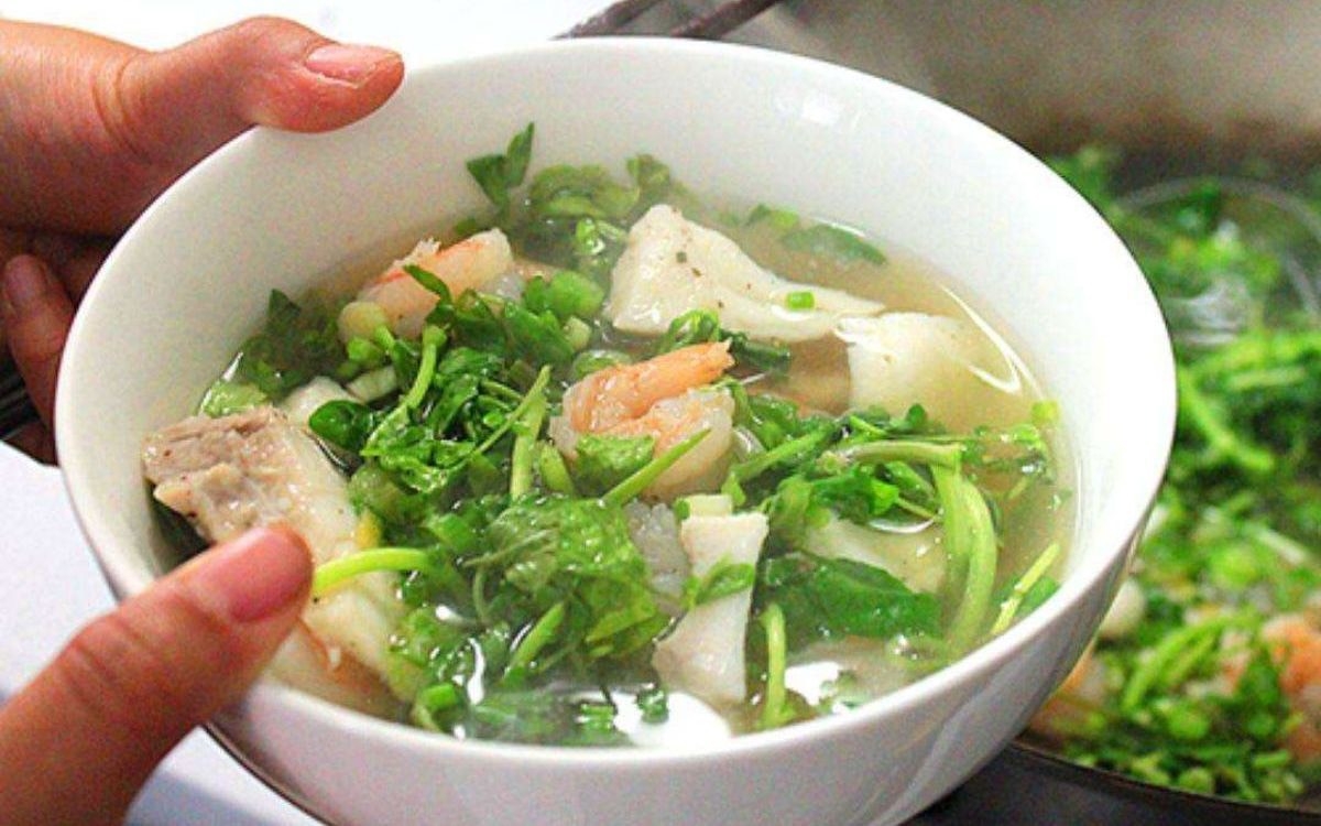 Rau cải xoong nấu món gì 3