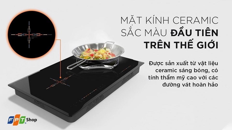 Bếp điện từ đôi cảm ứng lắp âm 3800W Hawonkoo CEH-227-II