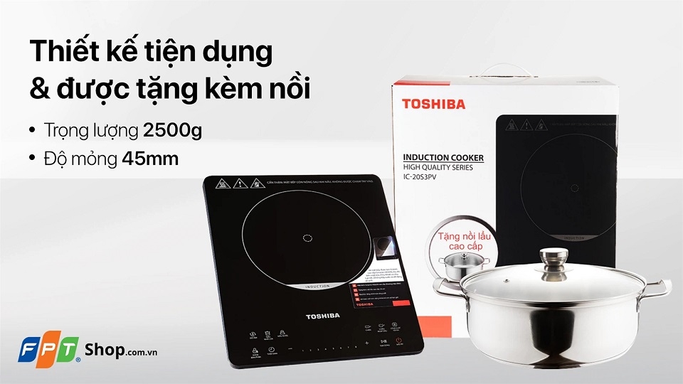 Bếp điện từ đơn Toshiba IC-20S3PV