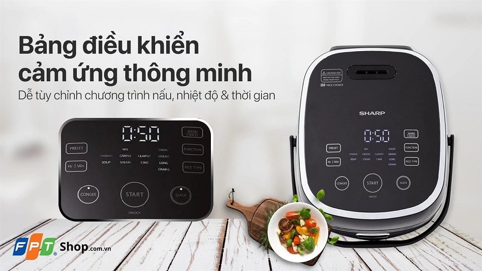 Nồi cơm điện cao tần Sharp 1.8 lít KS-IH191V-BK