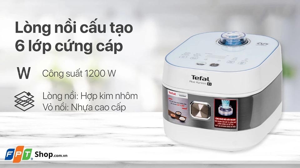 Nồi cơm điện cao tần Tefal 1.5 lít RK762168