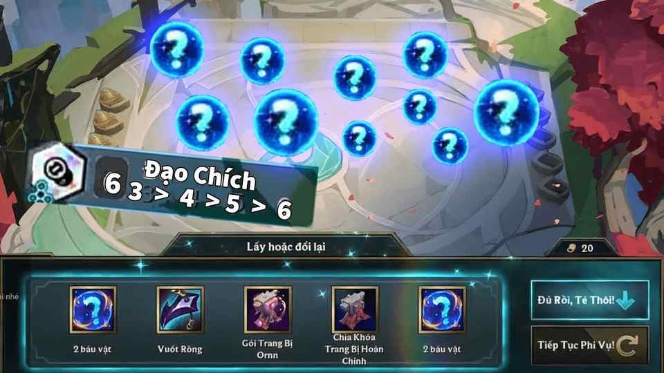 Nhiều vật dụng cần thiết cho nhân vật
