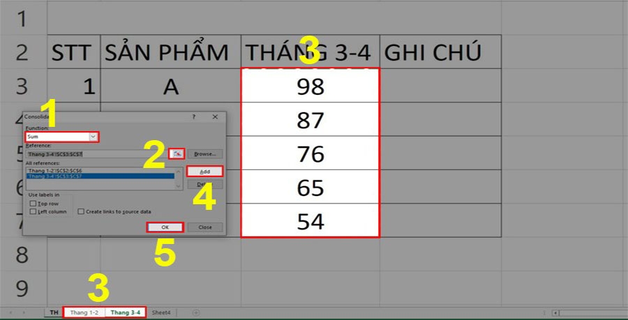 tổng hợp dữ liệu từ nhiều sheet - hình 7