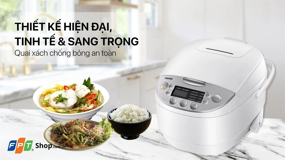Nồi cơm điện tử Toshiba RC-18DH2PV(W)