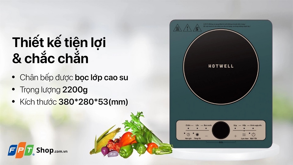 Bếp điện từ đơn Hotwell SI22H2 (Kèm nồi)