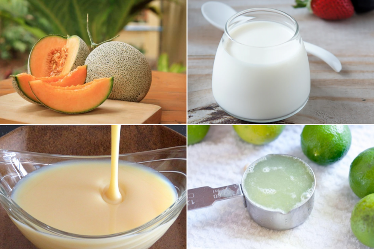 cách làm sữa chua dưa lưới 2