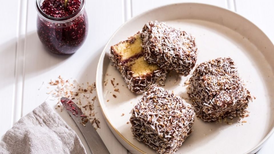 Bánh Lamington cam