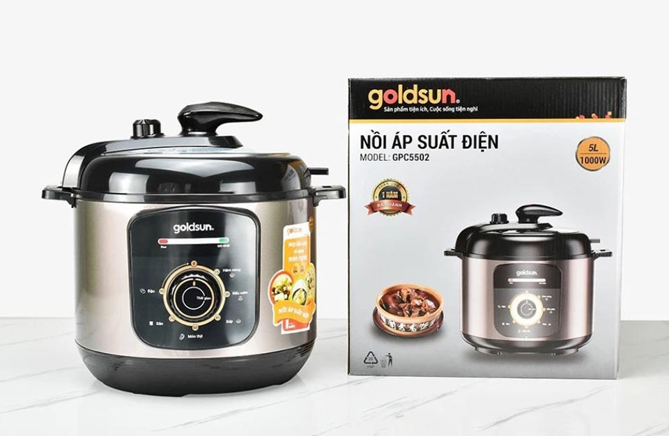 Nồi áp suất điện Goldsun 5 lít GPC5502