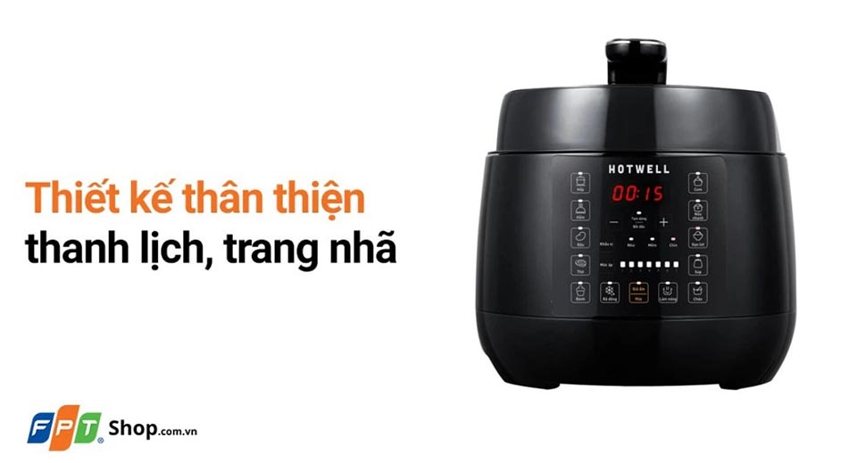 Nồi áp suất điện tử Hotwell 5 lít PE50H1