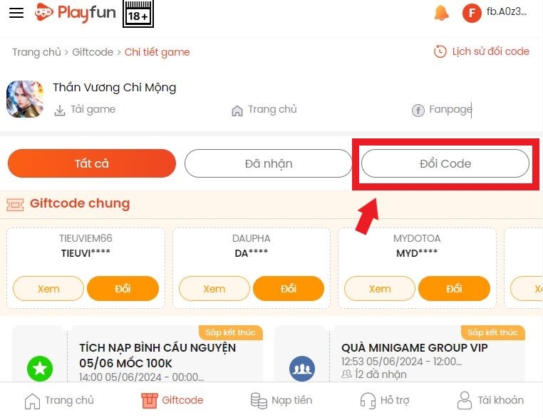 code Thần Vương Chi Mộng - hình 3