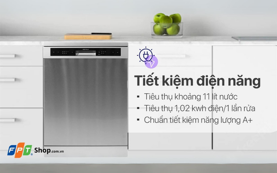 Máy rửa bát độc lập 12 bộ Hafele HDW-F60G