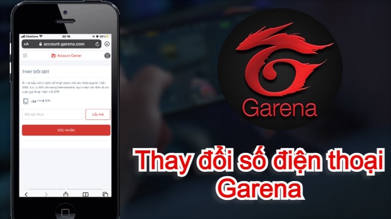 thay đổi số điện thoại Garena - hình 1