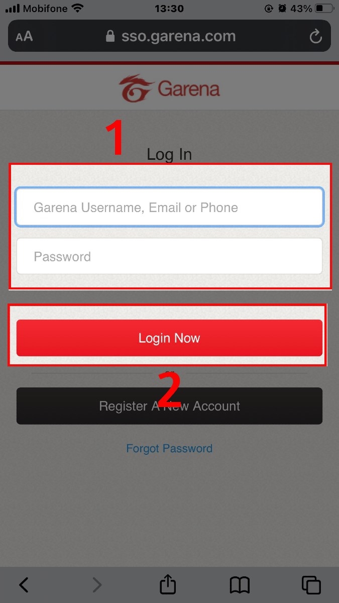 thay đổi số điện thoại Garena - hình 2