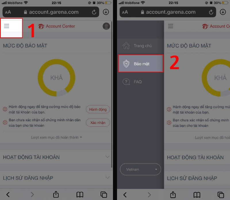 thay đổi số điện thoại Garena - hình 3