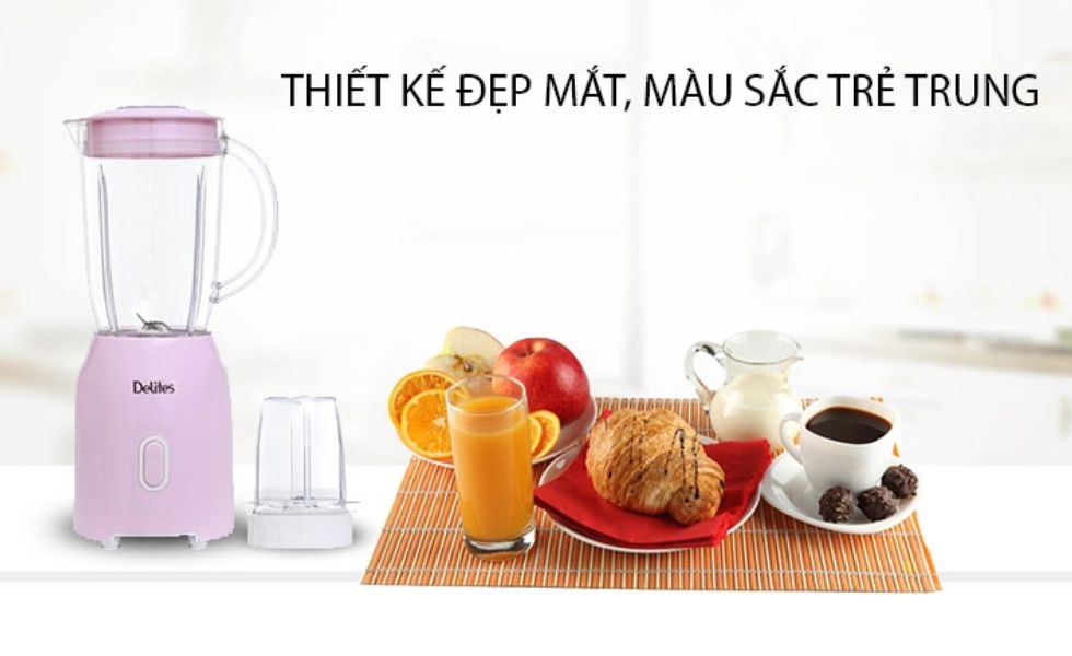 máy xay sinh tố màu hồng