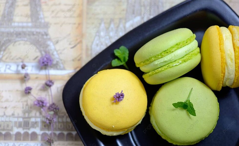 macaron chanh tươi bạc hà