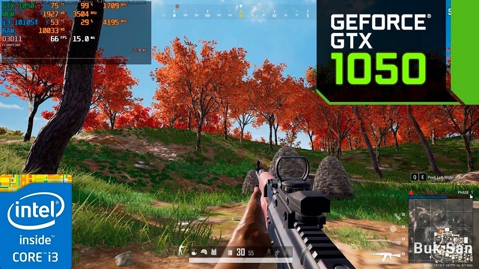 GTX 1050 ở độ phân giải 2K (2560x1440) cho thấy sự biến đổi đáng kể trong FPS