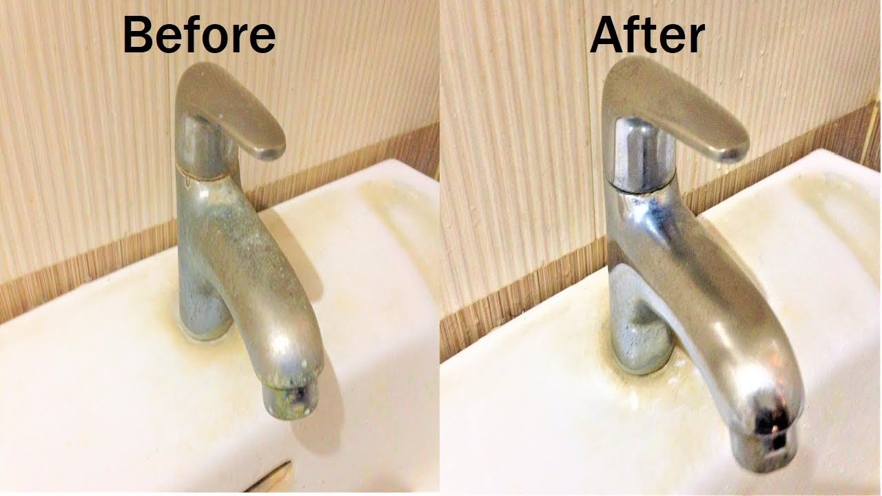 cách làm sạch vòi nước inox 2