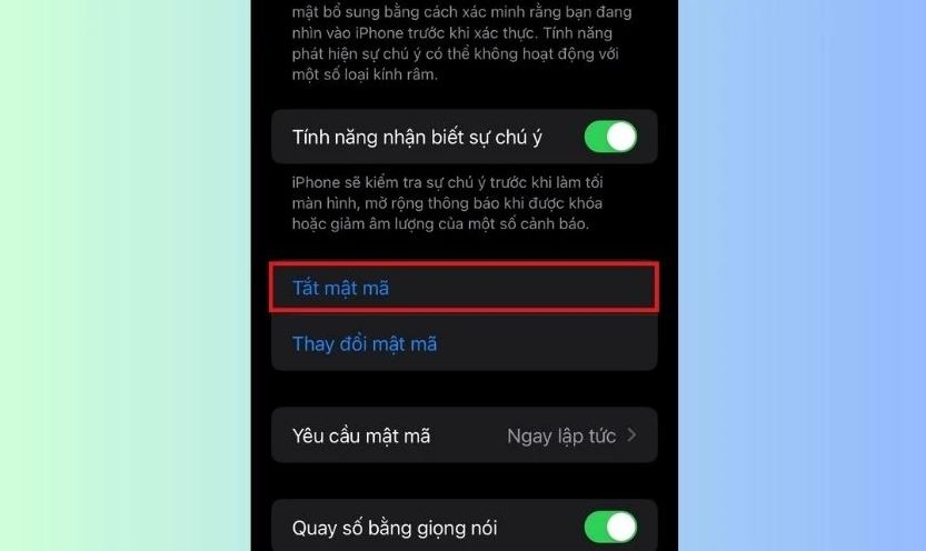thay đổi mật khẩu điện thoại iPhone - hình 11