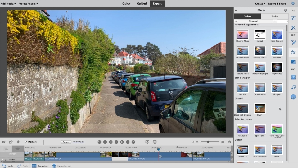 Adobe Premiere Elements hỗ trợ xuất video có độ phân giải lên đến 4K sắc nét